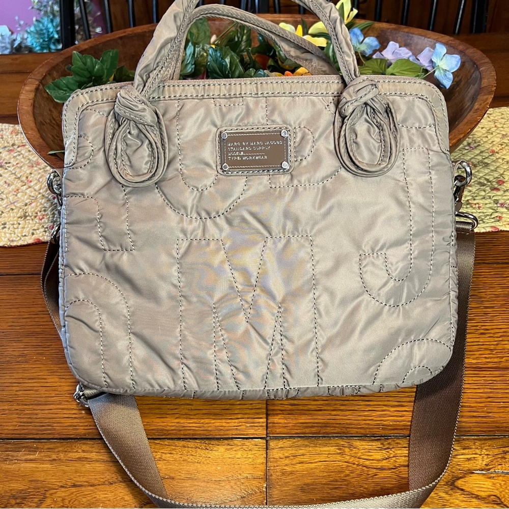 Marc by Marc Jacobs quilted laptop crossbody